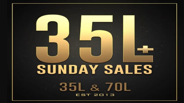 35L+ Sunday Sales 행사 안내