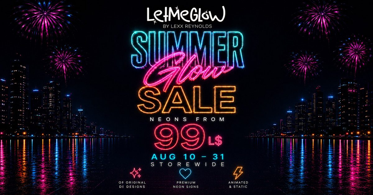 LetMeGlow Summer Glow Sale – Neon Signs from 99L