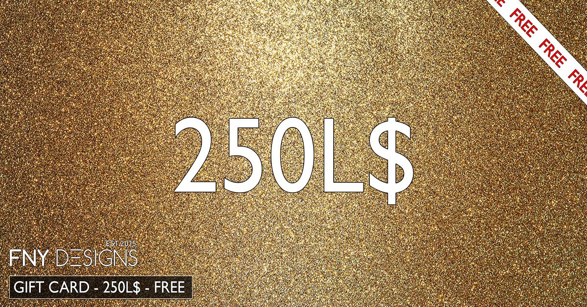 Limited Group Gift 250L Store Credit at FNY Designs