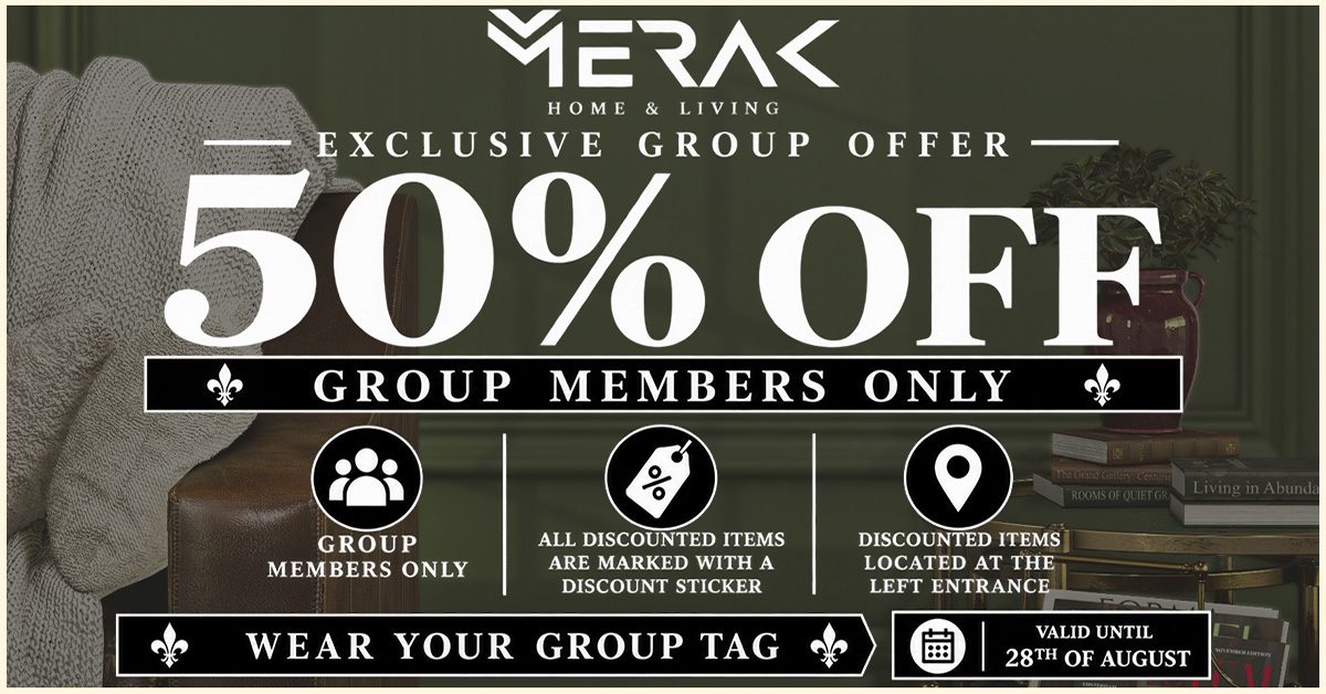 Merak Group Members 50% Off Sale on Selected Items