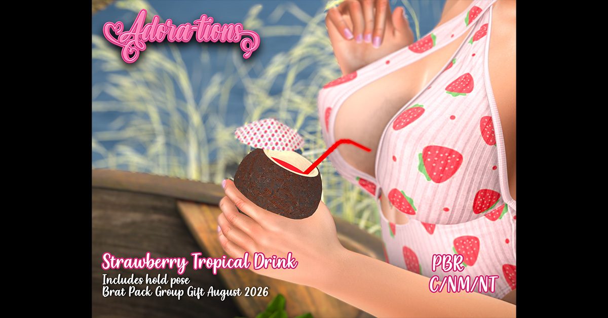 August Group Gift Strawberry Tropical Drink at Adora-tions