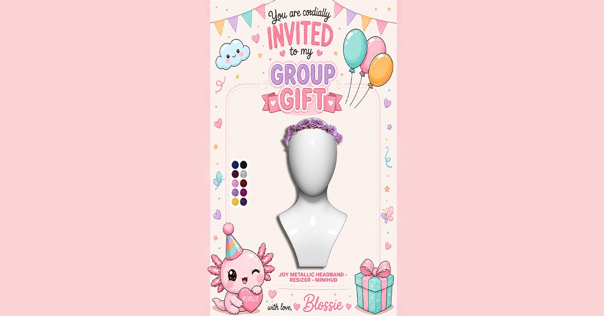 Blossie 3K Members Group Gift Joy Metallic Headband